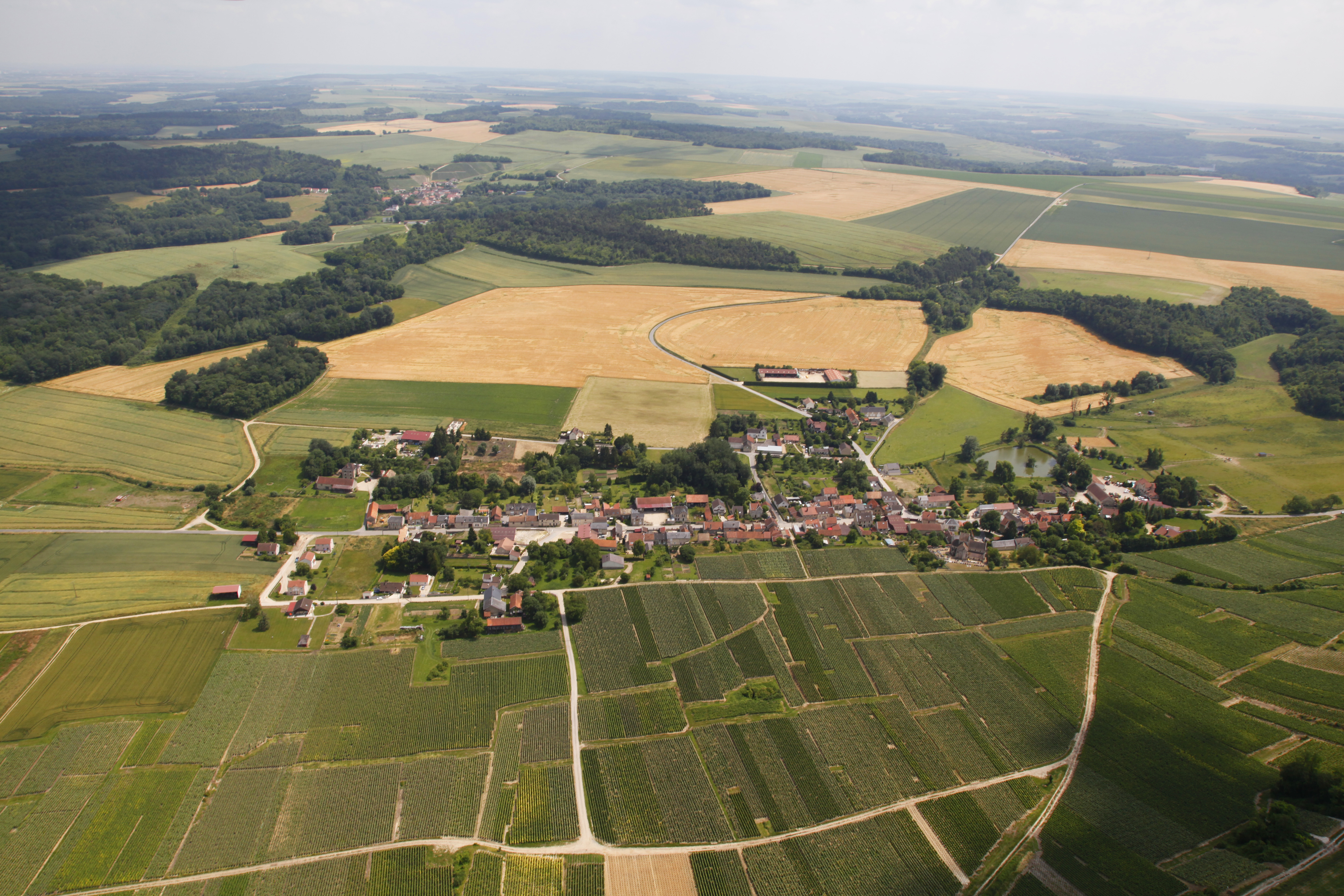 27 - Vue aérienne d'Unchair en 07 2013